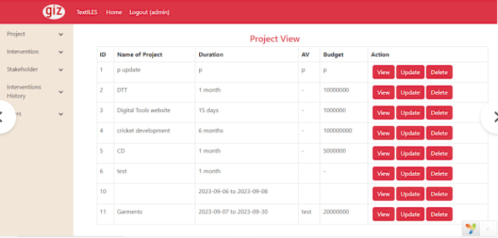 GIZ Website Screenshot 1